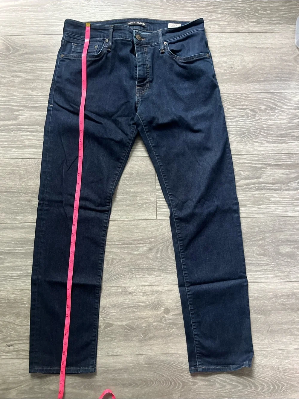 Mavi Zach Straight Leg Men’s Dark Wash Preppy Casual Blue Denim Jeans Size 34x32